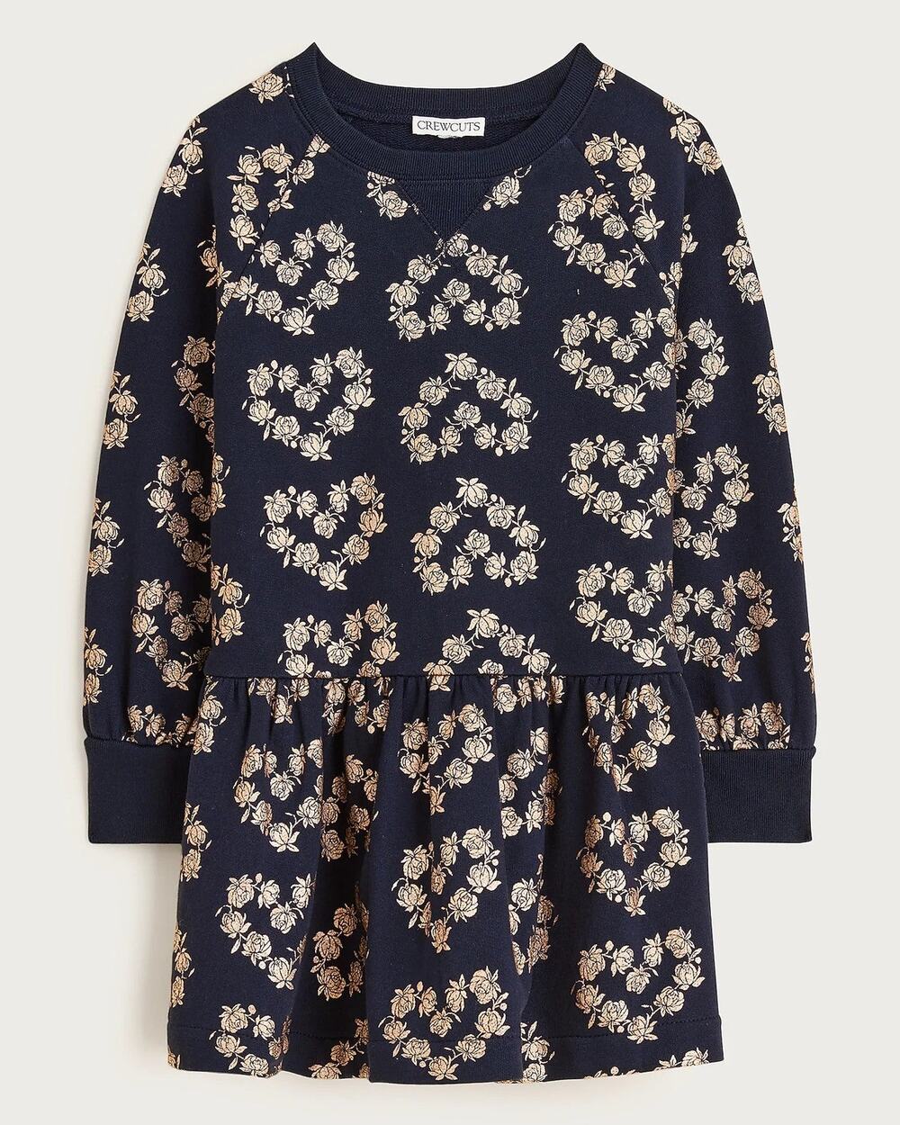 J.Crew Girls Drop Waist Mini Sweatshirt Dress in Terry - 4